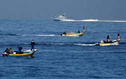 صيادون في بحر غزة -ارشيف-