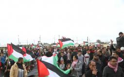توافد المواطنين لمخيمات العودة شرق غزة 