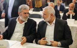 الأمين العام لحركة الجهاد ورئيس المكتب السياسي لحركة حماس- أرشيفية