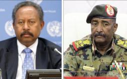 رئيس مجلس السيادة السوداني الفريق أول ركن عبد الفتاح البرهان، ورئيس الوزراء السوداني المكلف عبد الله حمدوك