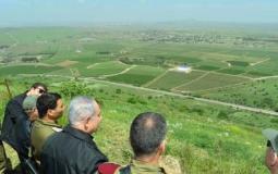 رئيس الوزراء الإسرائيلي في الجولان