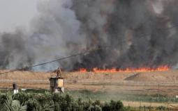 اندلاع حريق في ناحال عوز