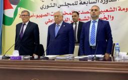 الرئيس الفلسطيني محمود عباس في اجتماع المجلس الثوري لحركة فتح