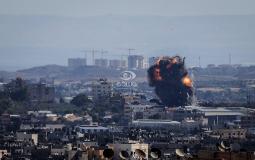 قصف اسرئايلي على غزة صباح اليوم السبت