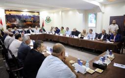 اجتماع الوفد المصري مع الفصائل في غزة -ارشيف-