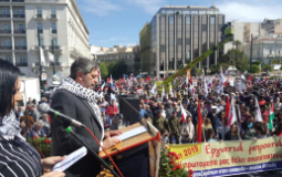 السفير طوباسي يلقي الكلمة الرئيسية في مهرجان عيد العمال في اثينا - أرشيفية