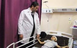 انقاذ حياة طفل من الموت في غزة
