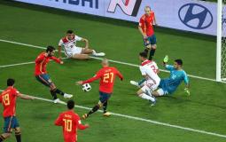 المنتخب الاسباني يتعادل مع المنتخب المغربي ويتأهل للدور الثاني من مونديال روسيا