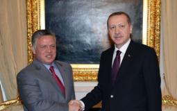 أردوغان خلال مؤتمر صحفي مع العاهل الأردني 