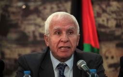 عزام الأحمد عضو اللجنة التنفيذية لمنظمة التحريرالفلسطينية .