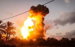 القصف الإسرائيلي على غزة  يوم الجمعة الماضي