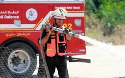 رجل اطفاء في قطاع غزة - توضيحية