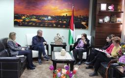 لقاء وزيرة الصحة مع مدير مكتب منظمة الصحة العالمية في فلسطين