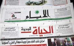 عناوين الصحف الفلسطينية 