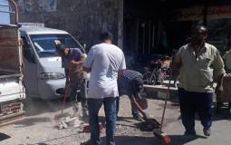 حملة تنظيف في مخيم خان دنون السوري