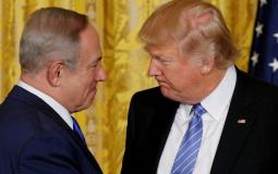 الرئيس الأمريكي دونالد ترامب ورئيس الوزراء الاسرائيلي بنيامين نتنياهو