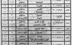 جدول امتحانات الثانوية العامة 2019 - توضيحية