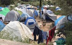 خيام اللاجئين الفلسطينيين في اليونان