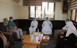 مدير تربية وتعليم الوسطى يستقبل وفداً من المجلس التشريعي بالوسطى