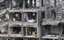 مباني مهدمة في غزة جراء العدوان الإسرائيلي