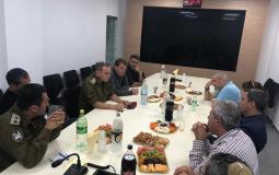 قائد فرقة غزة اليعازر توليدانو لتقى برؤساء المجالس المحلية