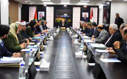 جلسة مجلس الوزراء الفلسطيني في رام الله