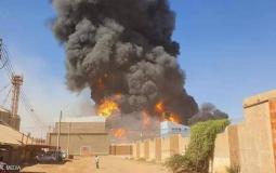 حريق في السودان