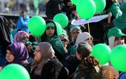 حماس تحيي ذكرى انطلاقتها في غزة