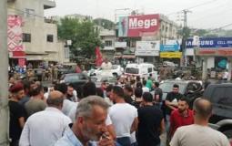 لحظة اطلاق النار على موكب صالح الغريب