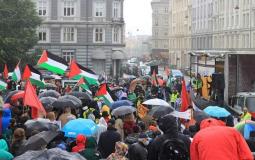 مظاهرة في العاصمة الدانمركية كوبنهاجن رفضاً للضم