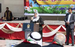 وزيرة شؤون المرأة تفتتح مدرسة للبنات جنوب غزة