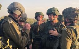 افيف كوخافي رئيس أركان جيش الاحتلال قرب غزة -ارشيف-