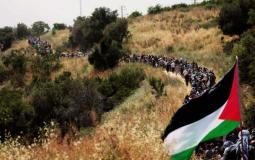 مسيرة العودة على حدود غزة