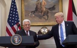 الرئيس الأميركي دونالد ترامب والرئيس الفلسطيني محمود عباس