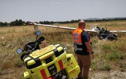 مصرع إسرائيلي وإصابة آخر بتحطم طائرة شمال إسرائيل