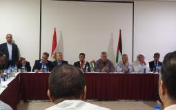 اجتماع الوفد الأمني المصري مع هيئة مسيرات العودة في غزة
