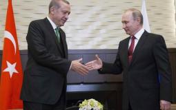 الرئيس الروسي فلاديمير بوتين والرئيس التركي رجب طيب اردوغان _إرشيفية_