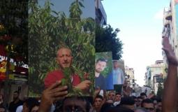 مسيرات تضامنية مع الاسير سامر العربيد