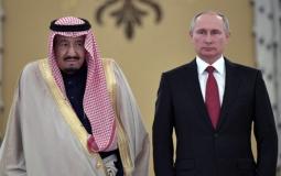 الرئيس الروسي فلاديمير بوتين برفقة الملك سلمان بن عبد العزيز