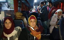 الفوج الأول من معتمري غزة يستعد للمغادرة