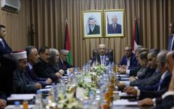 اجتماع حكومة الوفاق الوطني في غزة عقب توقيع اتفاق المصالحة في أكتوبر الماضي