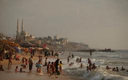 شاطئ بحر مدينة غزة