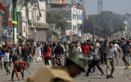 الهند: مقتل 5 أشخاص وإصابة 90 باشتباكات عنيفة بين الشرطة ومتظاهرين