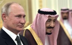 الرئيس الروسي فلاديمير بوتين و العاهل السعودي الملك سلمان