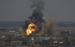 انفجار في غزة -ارشيف-