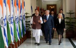 نتنياهو خلال زيارته للهند