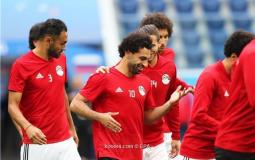 تدريبات منتخب مصر بمشاركة محمد صلاح قبيل مواجهة روسيا في كأس العالم 2018
