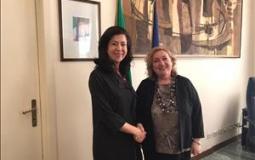  سفيرة دولة فلسطين لدى إيطاليا عبير عودة