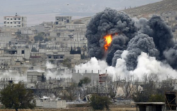 قصف السجن المركزي في إدلب