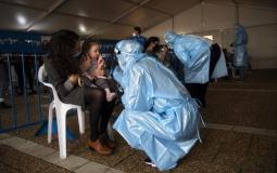 مركز ميداني لفحص كورونا في تل أبيب - أرشيف